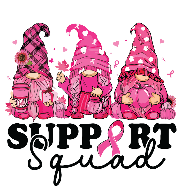 Breast Cancer Awareness For Gnomes Support Squad T-Shirt