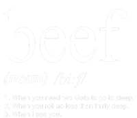 Beef Funny Definition Cropped Pullover Crew