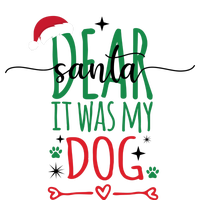 Dear Santa It Was My Dog Funny Christmas Large Microfiber Waffle Golf Towel