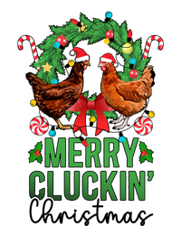 Merry Cluckin Christmas Chicken Owner Chicken Lover Xmas Gift Womens Funnel Neck Pullover Hood