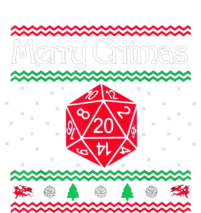 Merry Critmas Christmas D20 Rpg Board Game Role Play T-Shirt