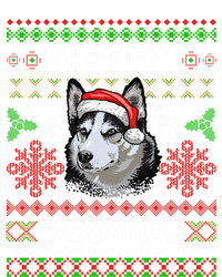 Merry Woofmas Ugly Sweater Christmas Siberian Husky Lover Gift T-Shirt