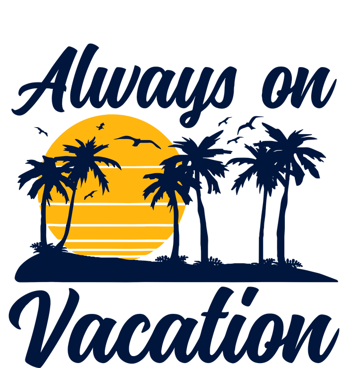 Lazy Always On Vacation Tropical Island Graphic Design Metallic Star Ornament