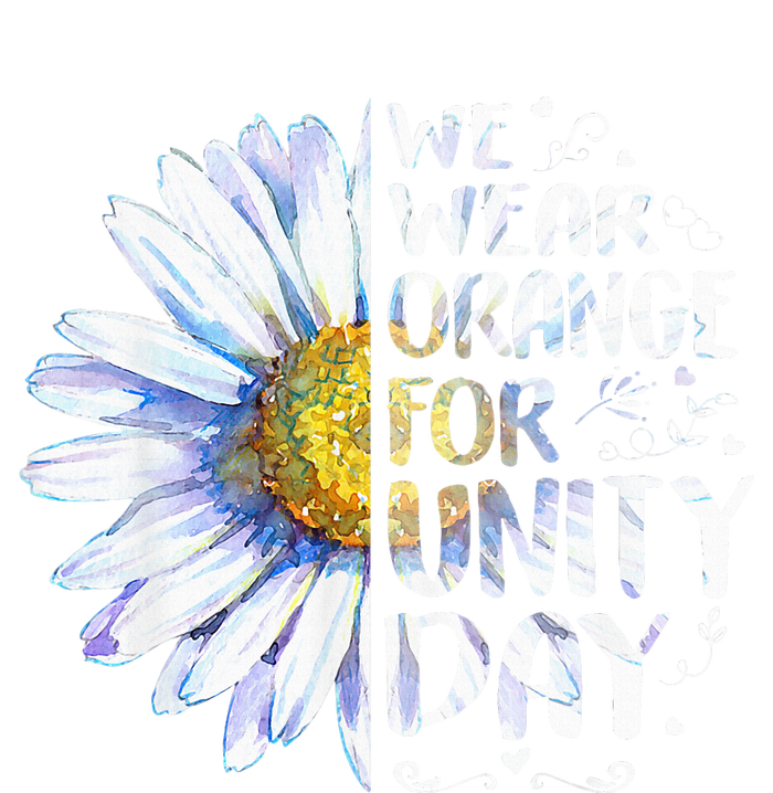 We Wear Orange Daisy Flower For Unity Day Anti Bullying Bumper Sticker