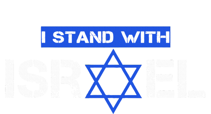 Support Israel I Stand With Israel Flag Pullover Long Sleeve Shirt