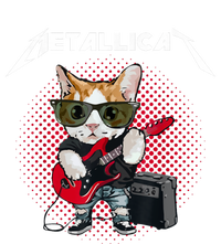 Metallicat Funny Cat Rock 90s Meow For Music Band Of Friend T-Shirt