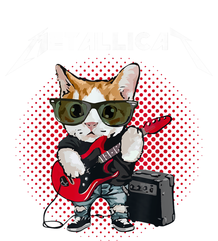 Metallicat Funny Cat Rock 90s Meow For Music Band Of Friend T-Shirt