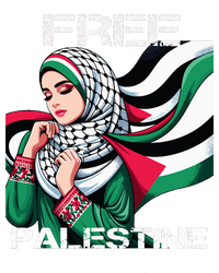 I Love Free Palestine Flag Save Gaza Strip Palestinian Womens Cotton Relaxed Long Sleeve T-Shirt