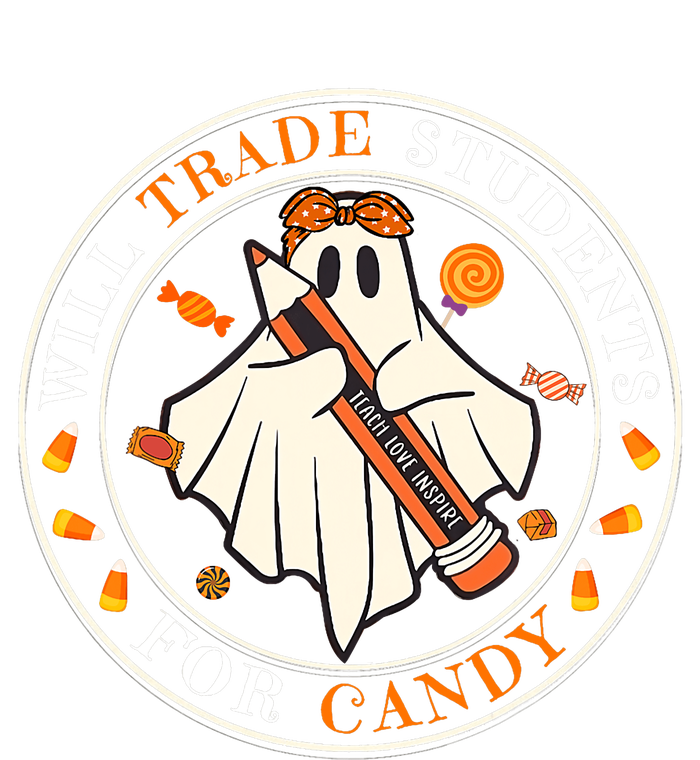 Teacher Will Trade Students For Candy Easy Halloween Costume Women's Perfect Tri Tunic Long Sleeve Shirt