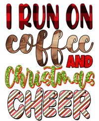 I Run On Coffee And Christmas Cheer Enza Ladies Jersey Football T-Shirt