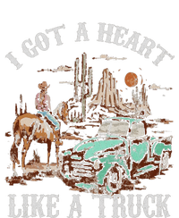 Western Sunset Cow I Got A Heart Like A Truck Vintage T-Shirt