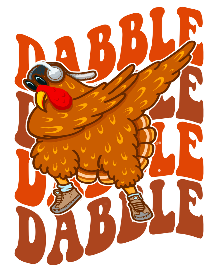 Dabble Dab Turkey Thanksgiving T-Shirt