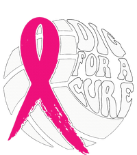 Dig For A Cure Breast Cancer Awareness Volleyball Pink Out Valucap Bio-Washed Visor