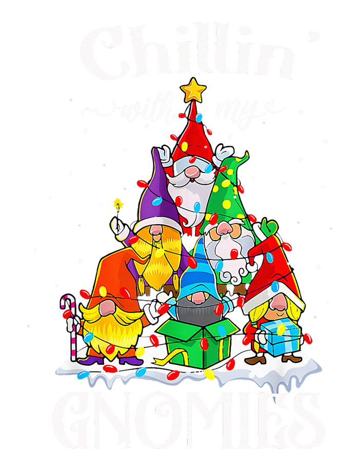 Chillin With My Gnomies with Four Gnomes Christmas Cooling Performance Crew T-Shirt