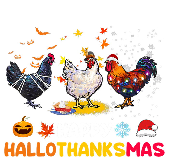 Chicken Halloween Happy Hallothanksmas Autumn Thanksgiving Gift T-Shirt