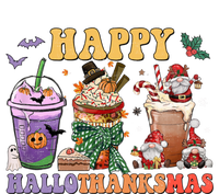 Coffee Halloween Thanksgiving Christmas Happy Hallothanksmas Gift T-Shirt