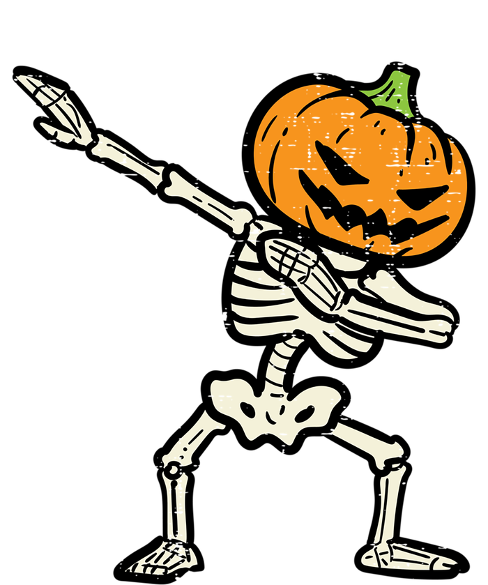 Halloween Dab Skeleton Pumpkin Costume Gift Kids T-Shirt