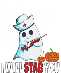 Halloween Nurse Ghost Disguise I Will Stab You Gift T-Shirt