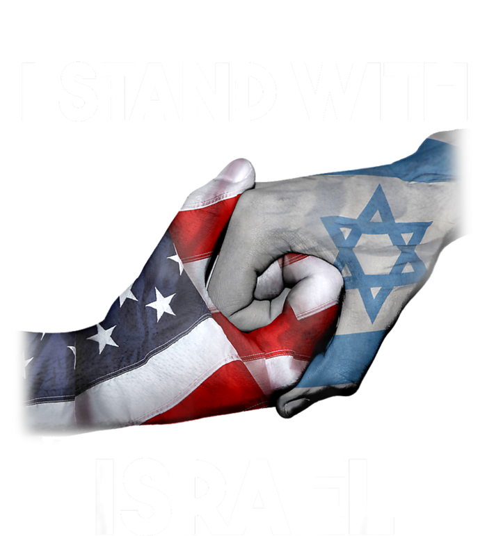 I Stand With Israel I Stand With Israel America Flag Yupoong Adult 5-Panel Trucker Hat