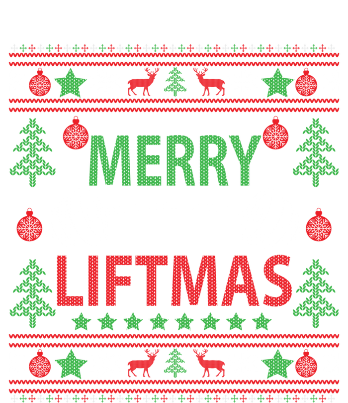 Merry Liftmas Ugly Christmas Sweater Gym Workout Gift Sweatshirt Cinch Pack Bag