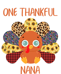 One Thankful Nana Turkey Grandma Family Thanksgiving Day Gift T-Shirt