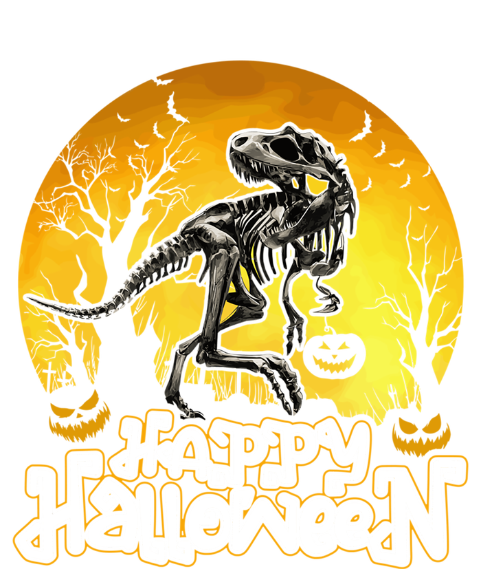 Happy Halloween Spooky Trex Skeleton Dinosaur Gift T-Shirt