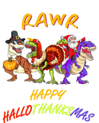 Rawr Happy Hallothanksmas Halloween Thanksgiving Christmas Gift T-Shirt