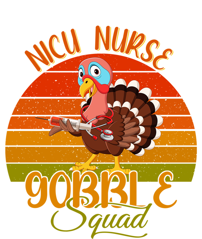 Vintage Retro Nicu Nurse Gobble Squad Thanksgiving Turkey Gift Full Zip Hoodie