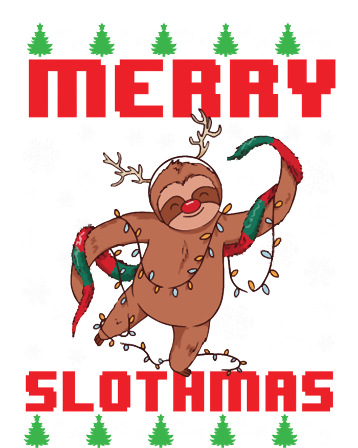 Merry Slothmas Ugly Christmas Sweater Animal Sloth Lover Gift Kids Tie-Dye T-Shirt