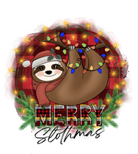 Red Buffalo Plaid Merry Slothmas Tangled Christmas Lights Gift T-Shirt