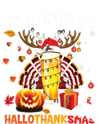 Beer Halloween And Merry Christmas Happy Hallothanksmas T-Shirt