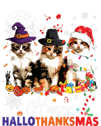 Cat Halloween Christmas Happy Hallothanksmas Thanksgiving Button