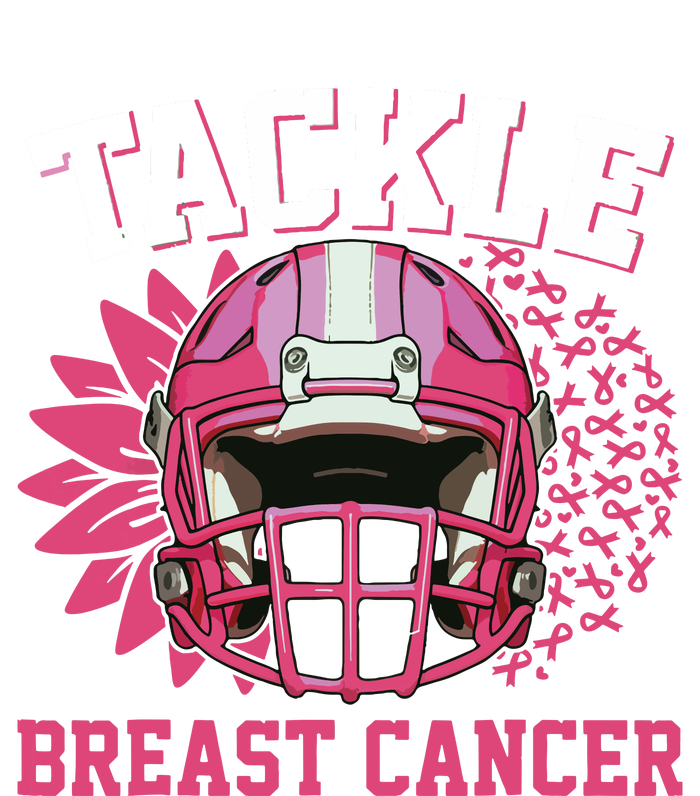 Tackle Breast Cancer Awareness Pink Ribbon Football Boy Kids Kids Hoodie