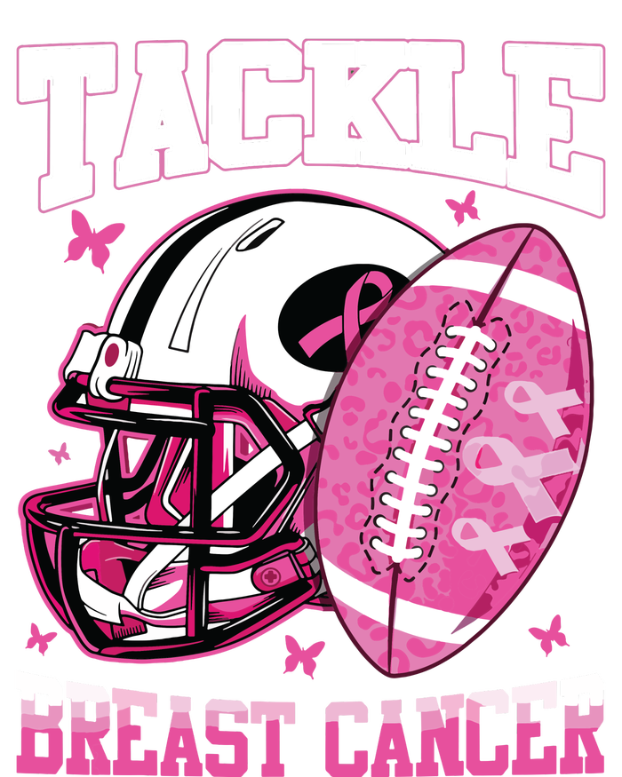 Tackle Breast Cancer Awareness Pink Ribbon Football Boy Kids Tie Dye Hoodie