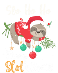 Slo Ho Ho Merry Slothmas Cute Sloth Christmas Gift Stripe Pom Pom Beanie