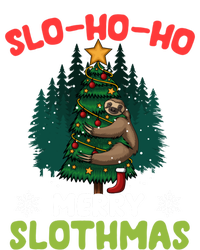 Slo Ho Ho Merry Slothmas Sloth Hugging Tree Merry Christmas Gift Sustainable Knit Beanie