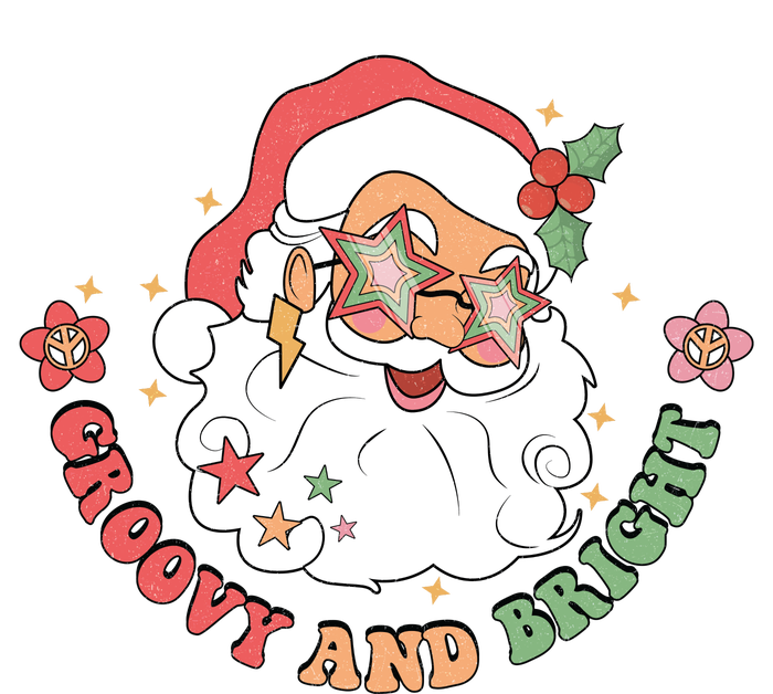 Groovy And Bright Santa Claus Christmas Sweatshirt Cinch Pack Bag