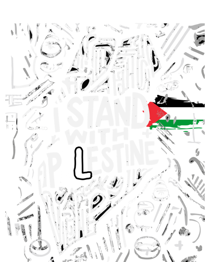 I Stand With Palestine Quote A Free Palestine Design T-Shirt