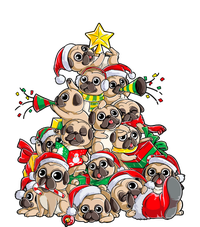 Merry Dogmas Pug Christmas Tree Dog Santa Xmas Girls Gift T-Shirt