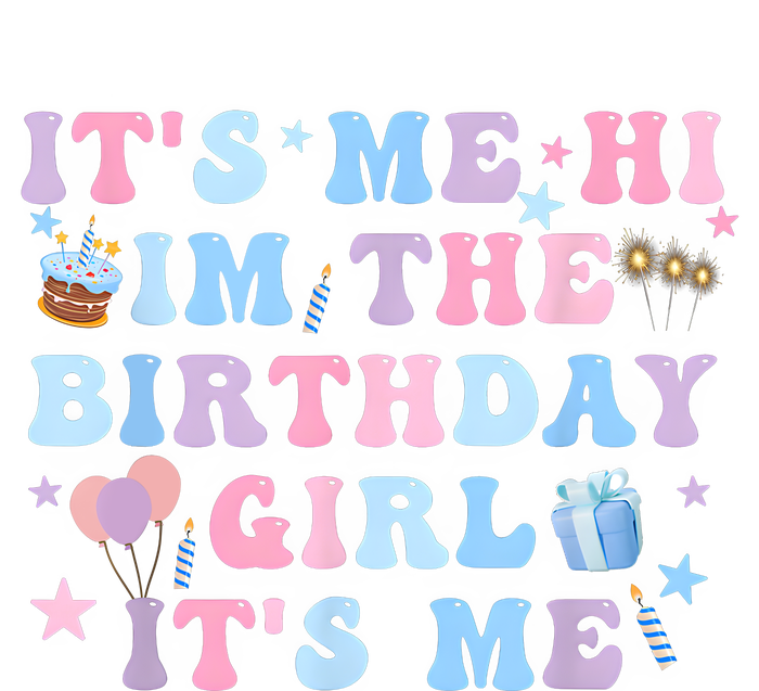 Birthday Party Its Me Hi Im The Birthday Girl Its Me Valucap Bio-Washed Visor