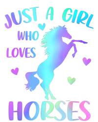 Just A Girl Who Loves Horses Women's Knotted Racerback Tank