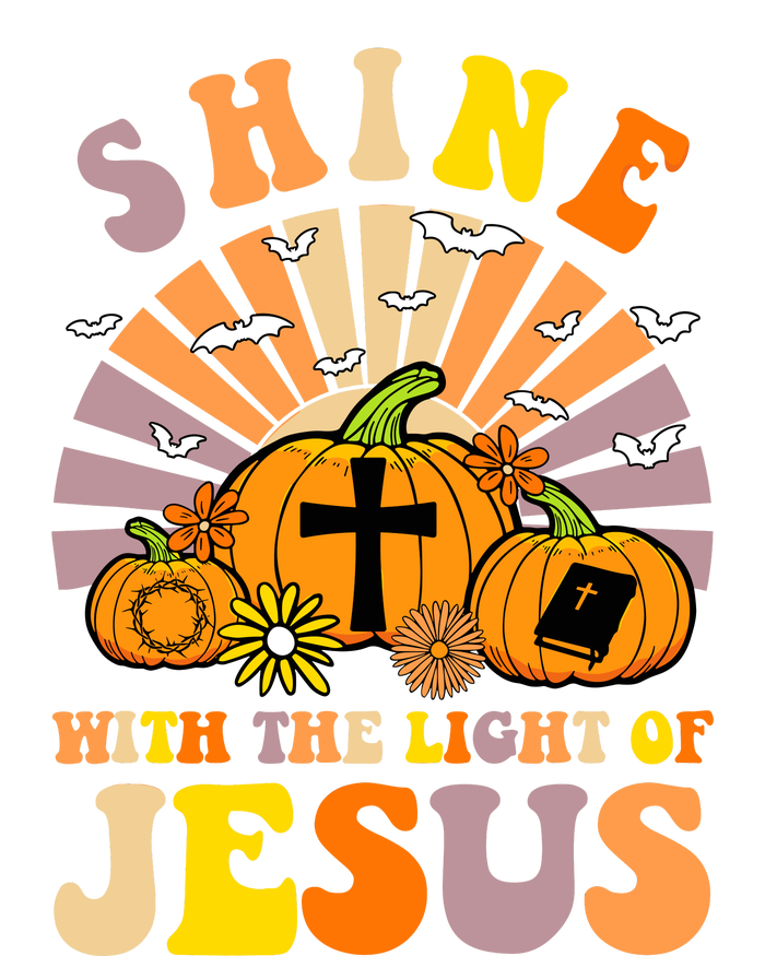 Shine With The Light Of Jesus Christian Lover Halloween Fall USA-Made Doggie Bandana