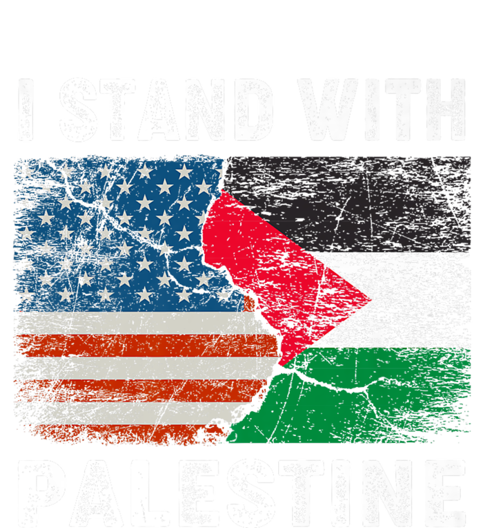 I Stand With Palestine Us Flag Palestinians Flag Button