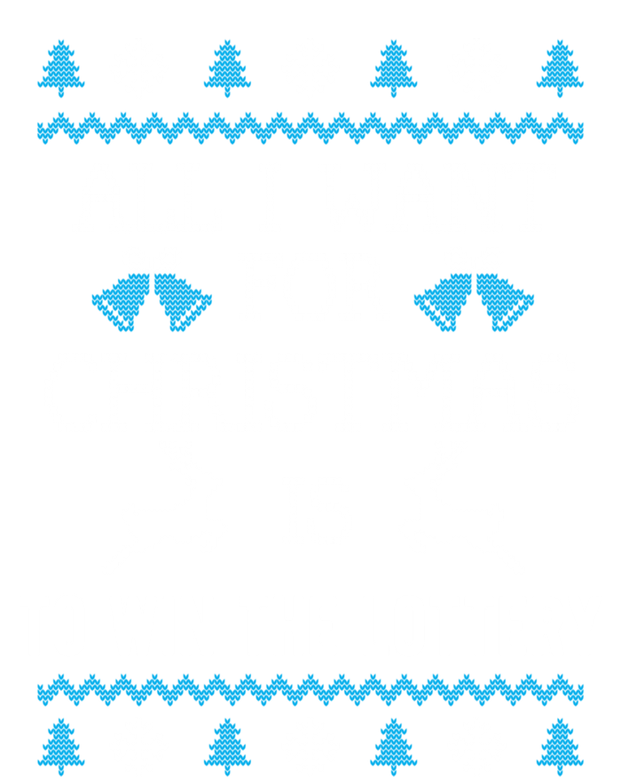 All I Want For Christmas Is To Win The Lottery Ugly Xmas Fun Gift Women's Flannel Pajama Set