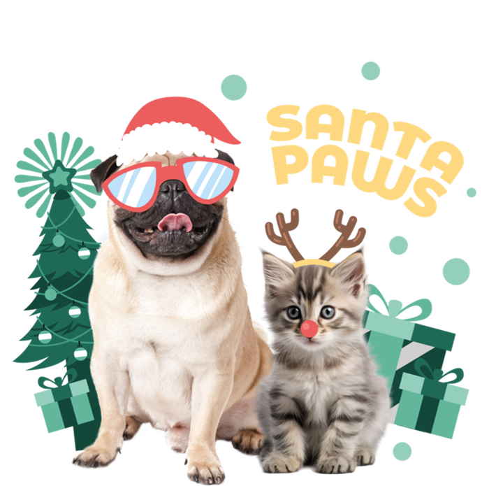 Christmas Santa Paws Gift T-Shirt