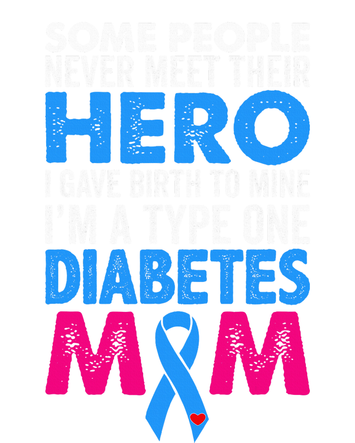 Type 1 Diabetes Mom Mother T1d Diabetic Awareness Gift Hoodie