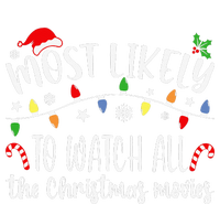 Most Likely To Watch All Christmas Movies Family Matching Tie Dye Hoodie