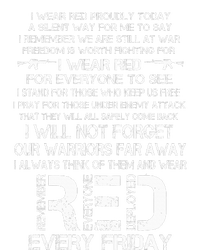 Red Friday Remember The Deployed Military Troops Poem Mesh Reversible Basketball Jersey Tank