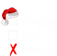 Funny Scottish Christmas Funny Gift Scotland Naughty Nice Women's T-Shirt