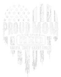 Proud Mom We Wear Red Friday Military Flat Bill Trucker Hat